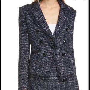 Veronica Beard Cooke Dickey Jacket Blazer Tweed